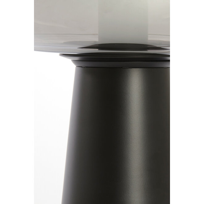 Tafellamp Misty smoked glas 30x46cm
