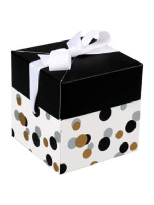 Inpakservice Cadeaubox - Confetti Klein