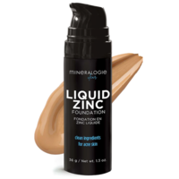 CLEAR Acne Liquid Zinc Foundation - Tan