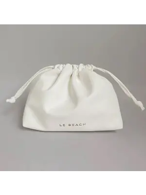 Le Beach Deluxe Travel Pouch - White Le Beach Deluxe Travel Pouch - White