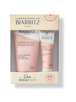 Laboratoires de Biarritz CICA REPA Duo - Hand cream + Lip Balm Laboratoires de Biarritz CICA REPA Duo - Hand cream + Lip Balm