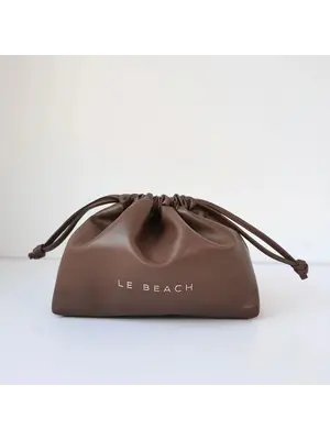 Le Beach Deluxe Travel Pouch - Chocolate Brown
