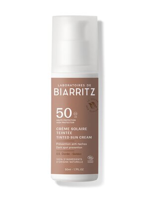 Laboratoires de Biarritz Golden Tinted Face sunscreen SPF50