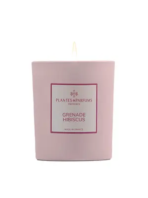 Plantes & Parfums Bougie parfumée – Grenade et hibiscus Plantes & Parfums Bougie parfumée – Grenade et hibiscus