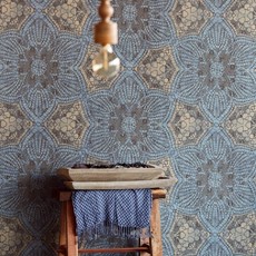 Eijffinger Eijffinger Siroc Wallpower 376093 Boho Flower Indigo