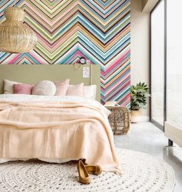 Eijffinger Eijffinger Stripes+ Wallpower 377212 Floral Street Chevron