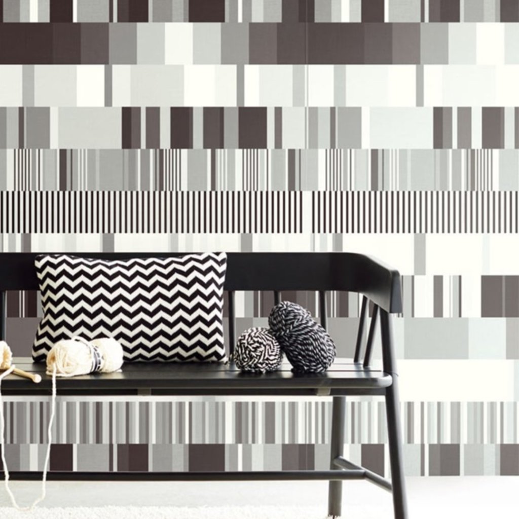 Eijffinger Eijffinger Stripes+ Wallpower 377201 Ulti Multi B&W