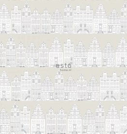 Esta for kids Esta Home Little Bandits Amsterdams Grachtenhuisjes behang 138909