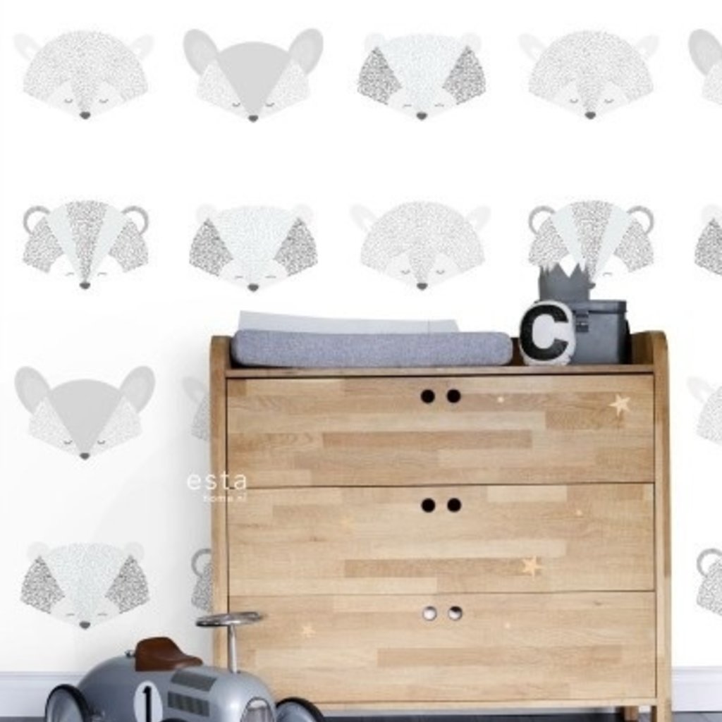 Esta for kids Esta Home Little Bandits Wallpaper XXL Dieren Koppen 158832