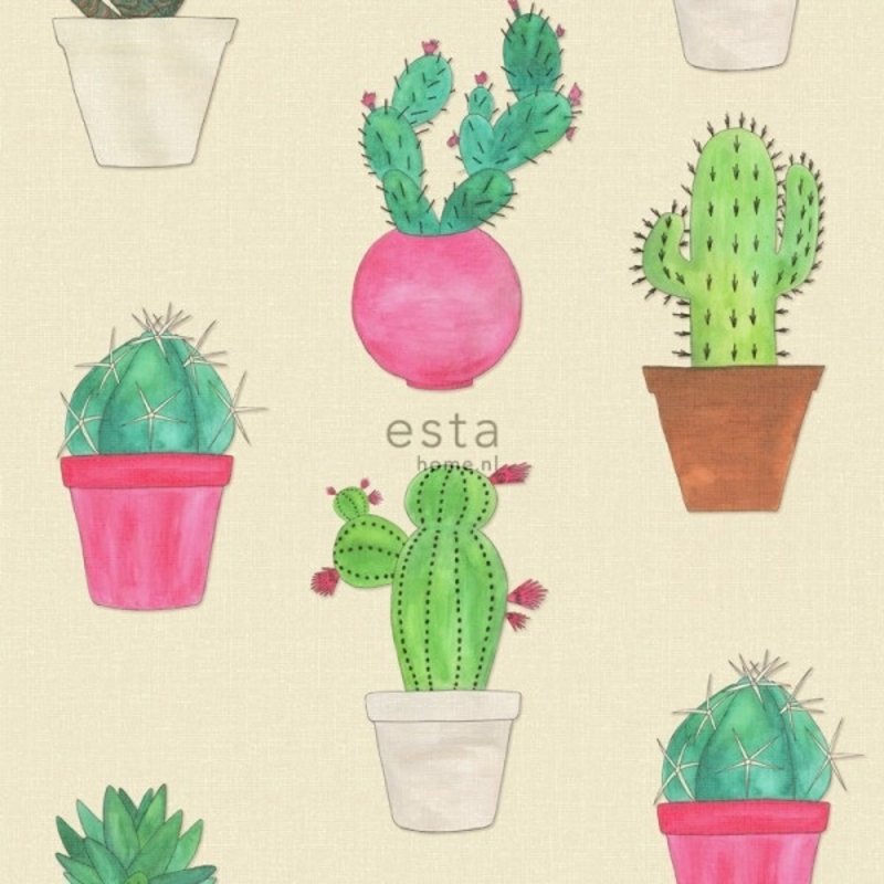 Esta Home Esta Home Cabana Wallpaper XXL Cactus fiesta 158604