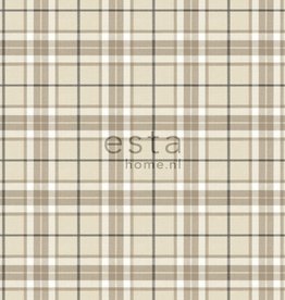 Esta Home Esta Home Denim & Co. checks beige and brown 137723