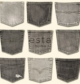 Esta Home Denim & Co. jeans pocket grey 137740