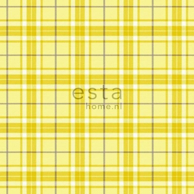 Esta Home Denim & Co. checks yellow 137729