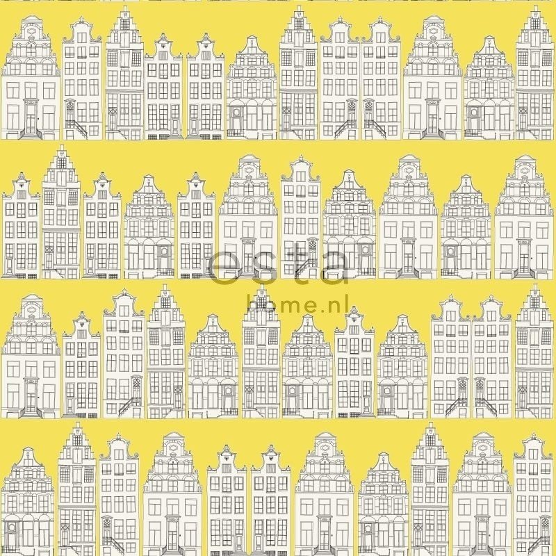 Esta Home Denim & Co. Amsterdam houses yellow 137712