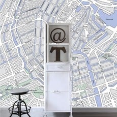 Esta Home Esta Home Denim & Co. PhotowallXL street map Amsterdam 157712