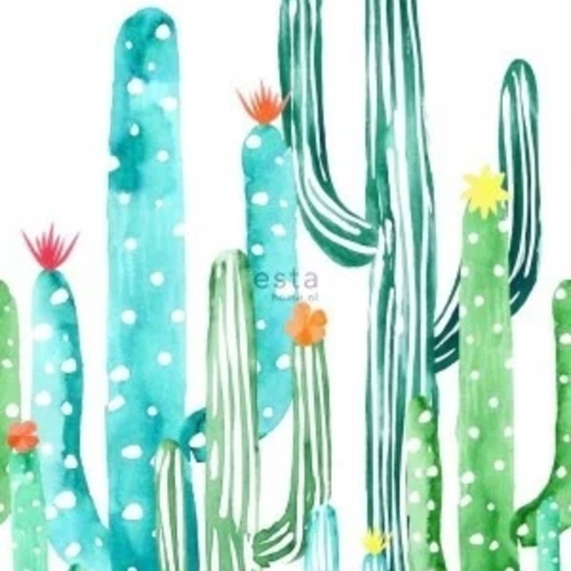 Esta Home Greenhouse Wallpaper XXL bloeiende cactus 158829