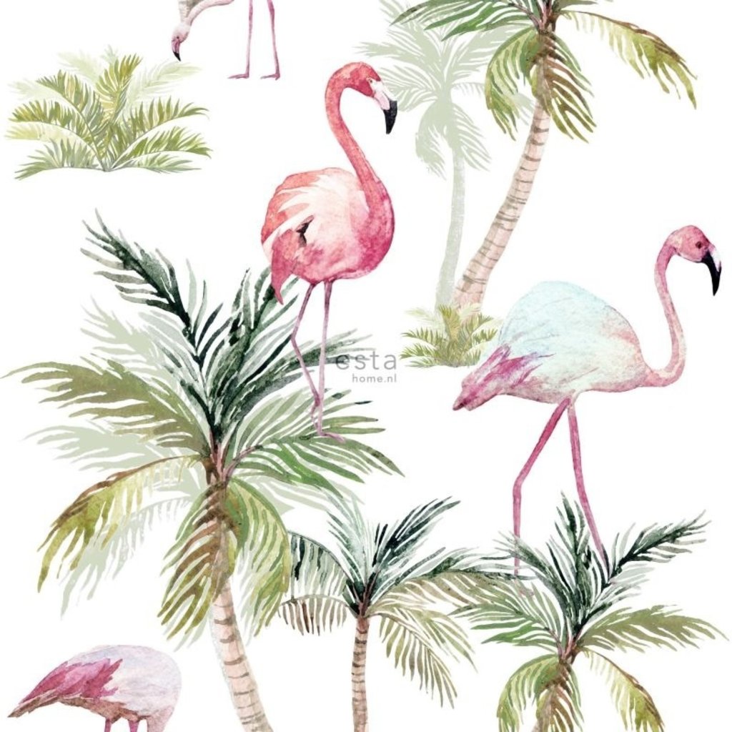 Esta Home Esta Home Jungle Fever Wallpaper XXL Flamingo's 158844