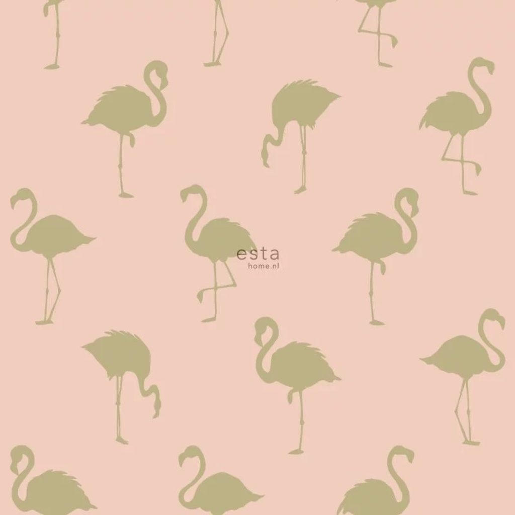 Esta Home Esta Home Jungle Fever behang Flamingo's 138994