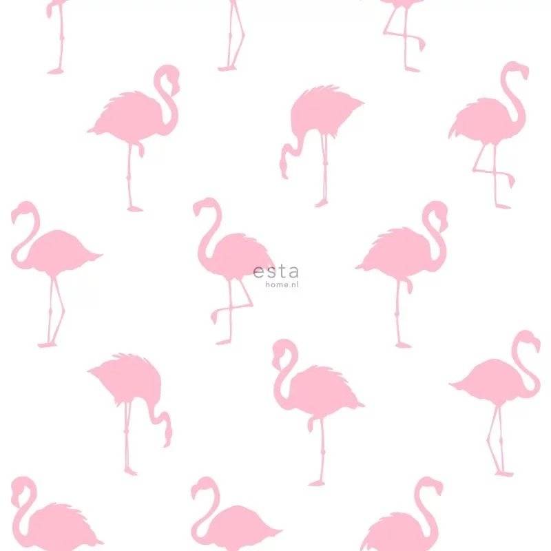 Esta Home Esta Home Jungle Fever behang Flamingo's 138992