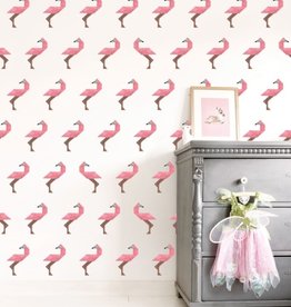 Kek Amsterdam KEK Amsterdam Kids behang Tangram Flamingo WP-422