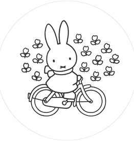 Kek Amsterdam KEK Amsterdam Kids behangcirkel Miffy Riding Bike CK-030