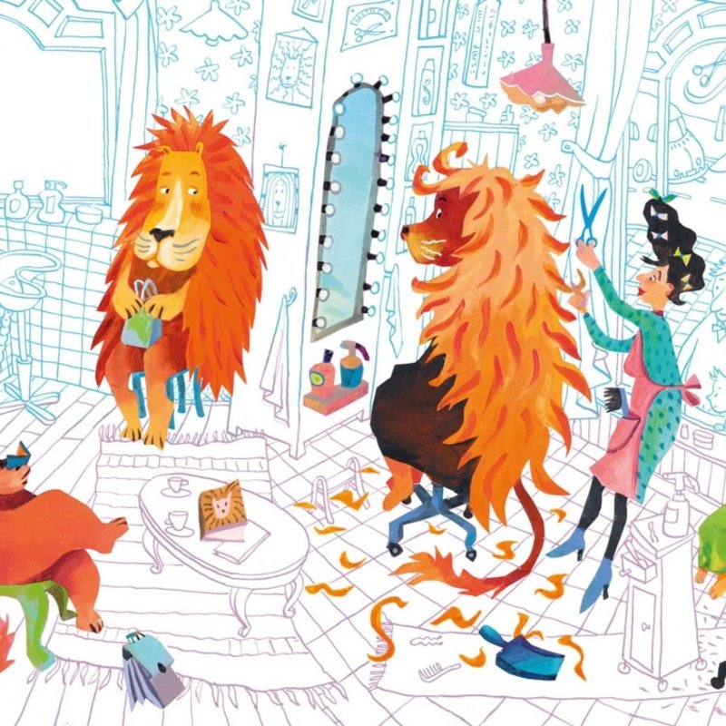 Kek Amsterdam KEK Amsterdam Kids mural Alice Hoogstad Lion's Haircut WS-073