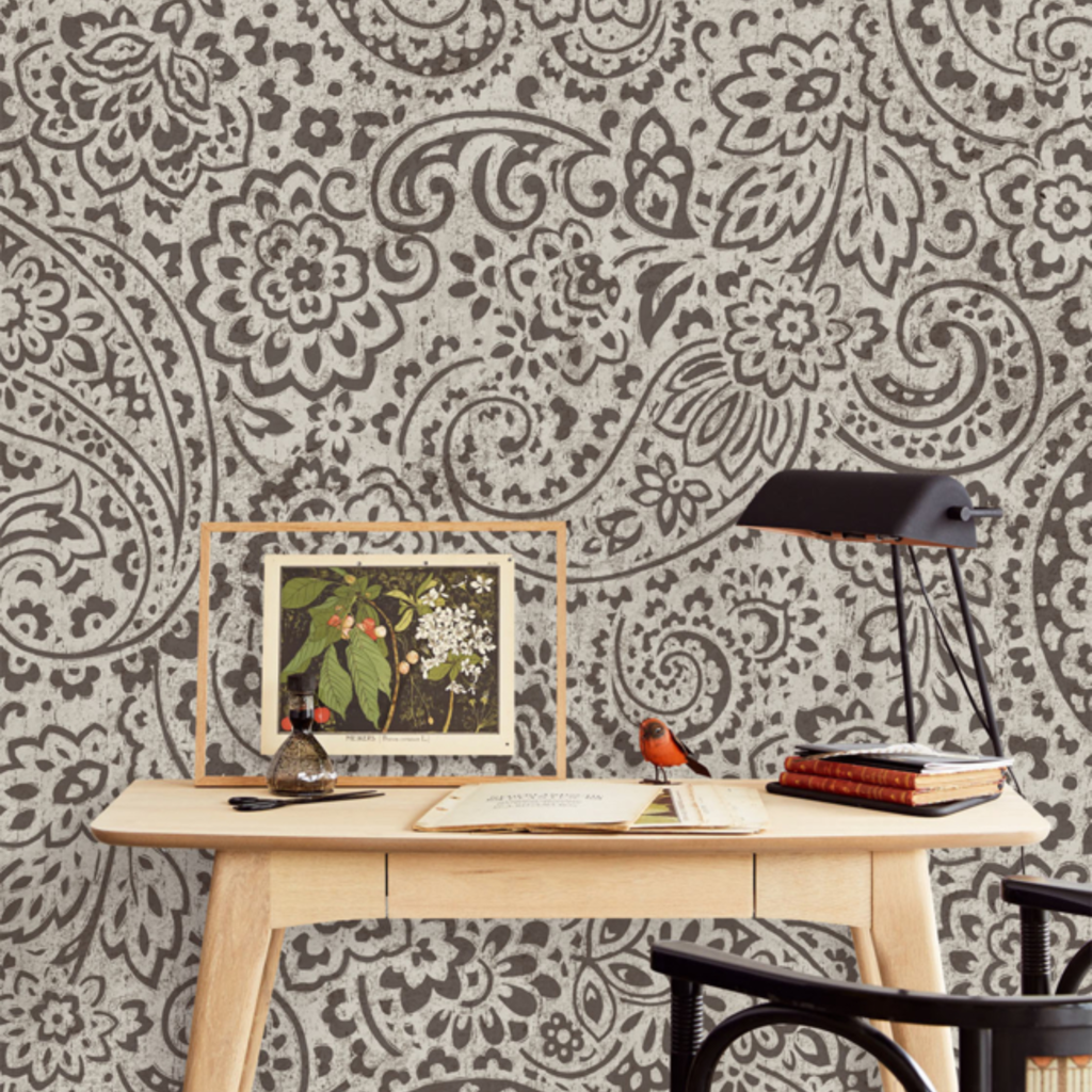 Eijffinger Eijffinger Sundari Wallpower 375214 Paisley charcoal