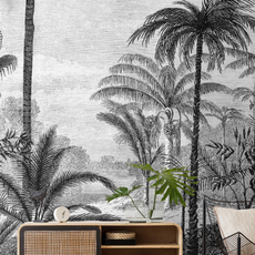 Esta Home Esta Home Paradise PhotowallXL Palm Trees Engraving 158952Esta Home Paradise PhotowallXL Palm Trees Engraving 158952