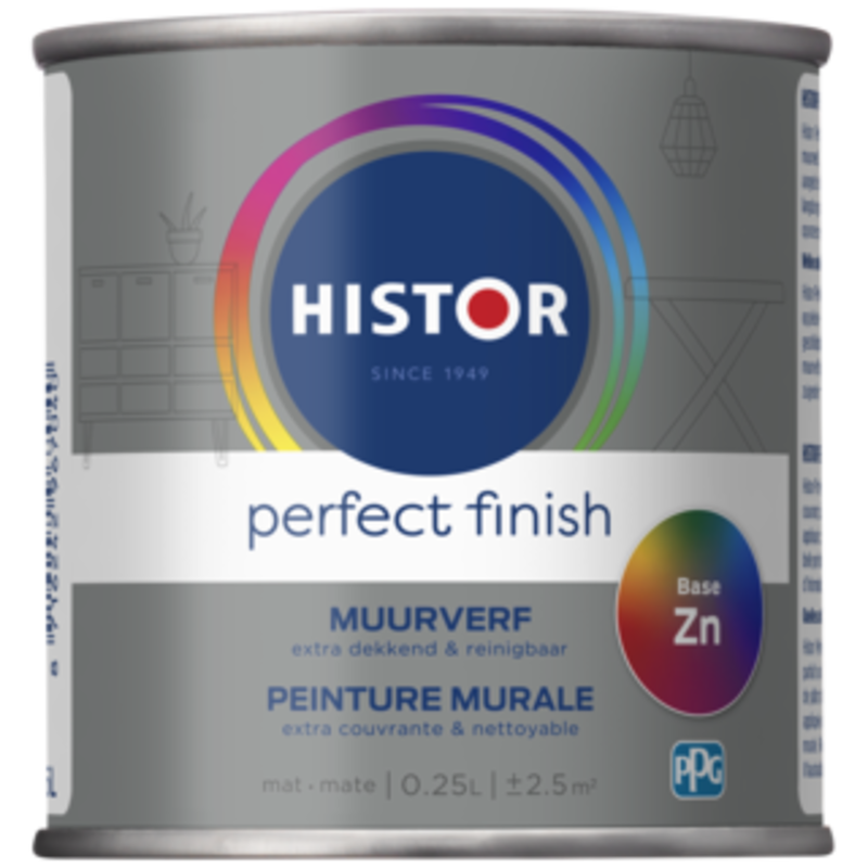 Histor  Perfect Finish Muurverf Mat Tester