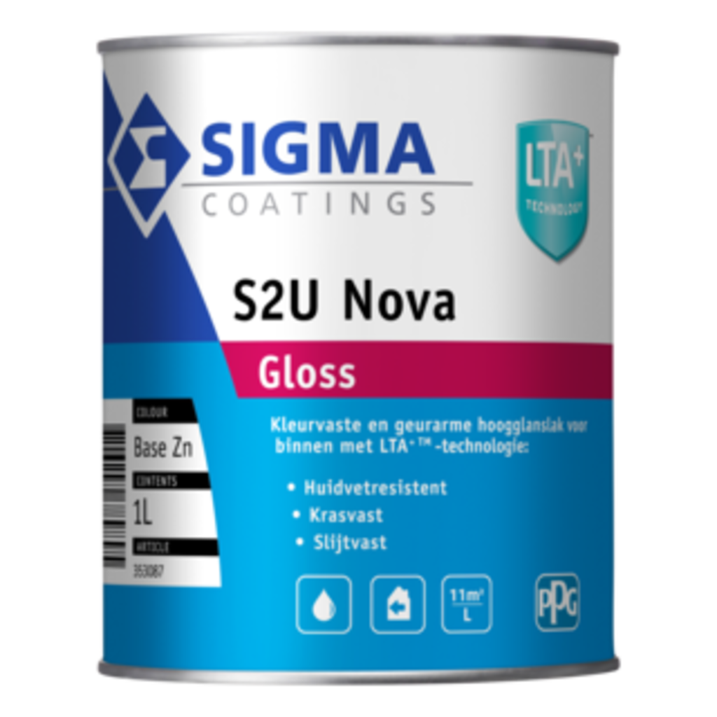 Sigma Coatings S2U Nova gloss hoogglanslak voor binnen