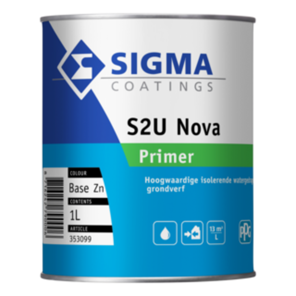 Sigma Coatings S2U Nova Satin Primer voor gronden en overgronden
