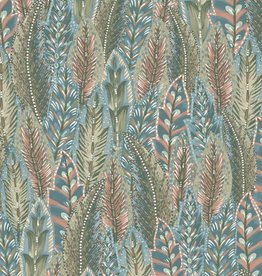 Dutch Wallcoverings Dutch First Class Amazonia behang Amherts Coral Blue 91302