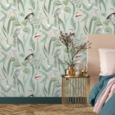 Dutch Wallcoverings Dutch Eden behang Flamingo M37404