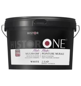 Histor One Muurverf Mat Wit 2,5 L