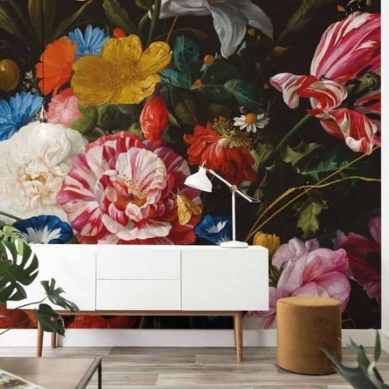 Kek Amsterdam KEK Amsterdam Book I Wall Mural Golden Age Flowers WP-234