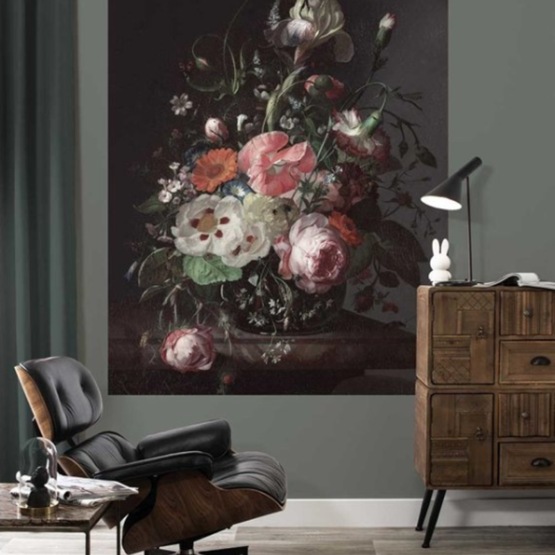 Kek Amsterdam KEK Amsterdam Book I Wall Mural Golden Age Flowers PA-005