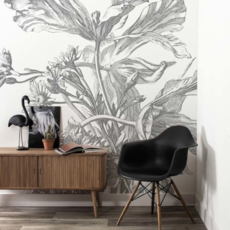 Kek Amsterdam KEK Amsterdam Book I Wall Mural Engraved Flowers WP-669