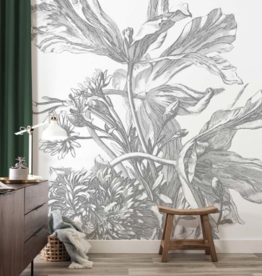 Kek Amsterdam KEK Amsterdam Book I Wall Mural Engraved Flowers WP-671