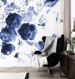 Kek Amsterdam KEK Amsterdam Flora & Fauna behang Royal Blue Flowers WP-207