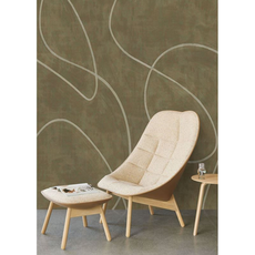 Eijffinger Eijffinger Artifact Wallpower Painted Lines Olive 312486