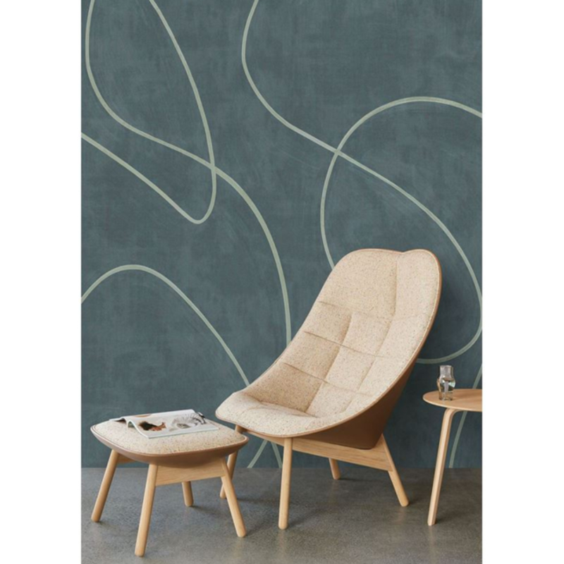 Eijffinger Eijffinger Artifact Wallpower Painted Lines Olive 312487