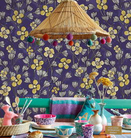 Eijffinger Eijffinger Rice 2 Wallpower 383615 Poetic Wall Flower Purple