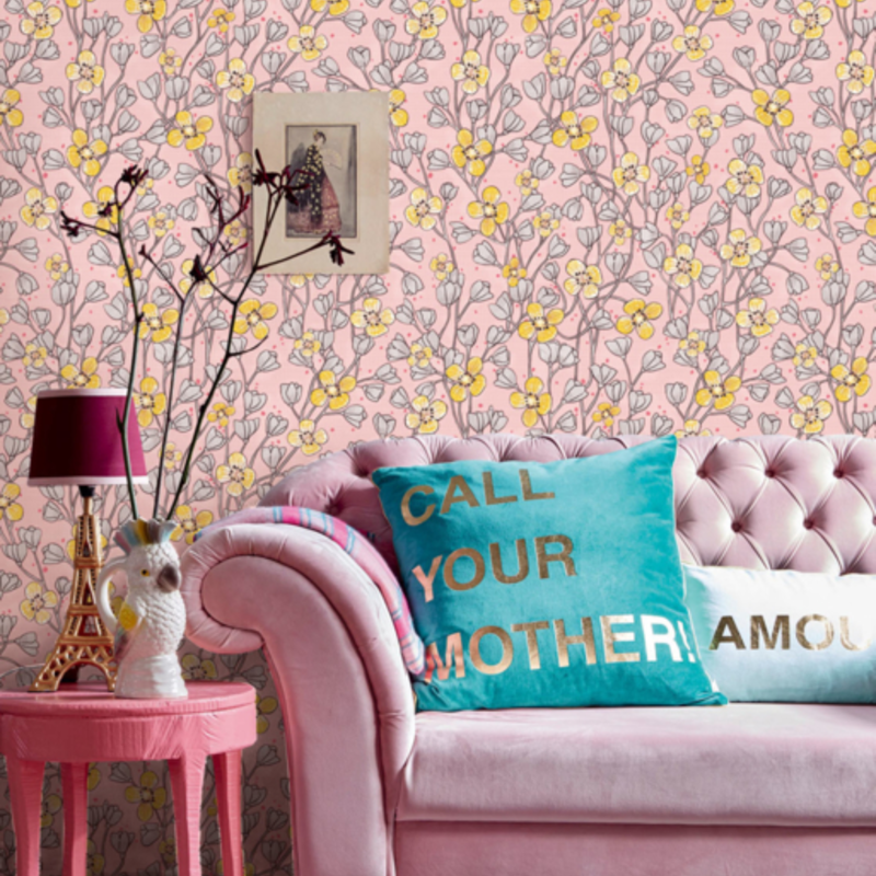 Eijffinger Eijffinger Rice 2 Wallpower 383616 Poetic Wall Flower Pink