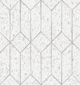 Dutch Wallcoverings Dutch First Class Arber behang Hayden White/Silver DL26700