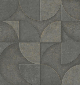 Dutch Wallcoverings Dutch First Class Arber behang Addison Charcoal DL26750