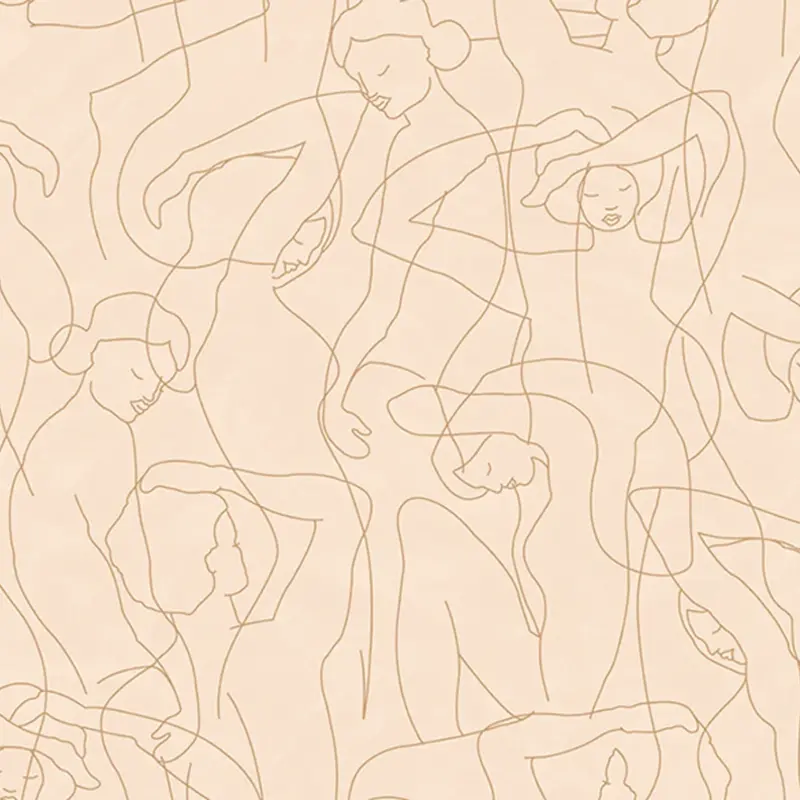 Hooked on Walls Hookedonwalls Silhouette behang Model Lines 34842