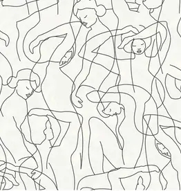 Hooked on Walls Hookedonwalls Silhouette behang Model Lines 34845