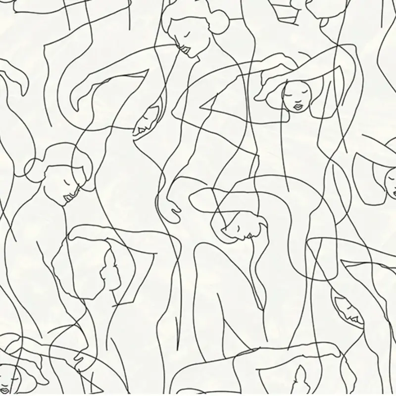 Hooked on Walls Hookedonwalls Silhouette behang Model Lines 34845