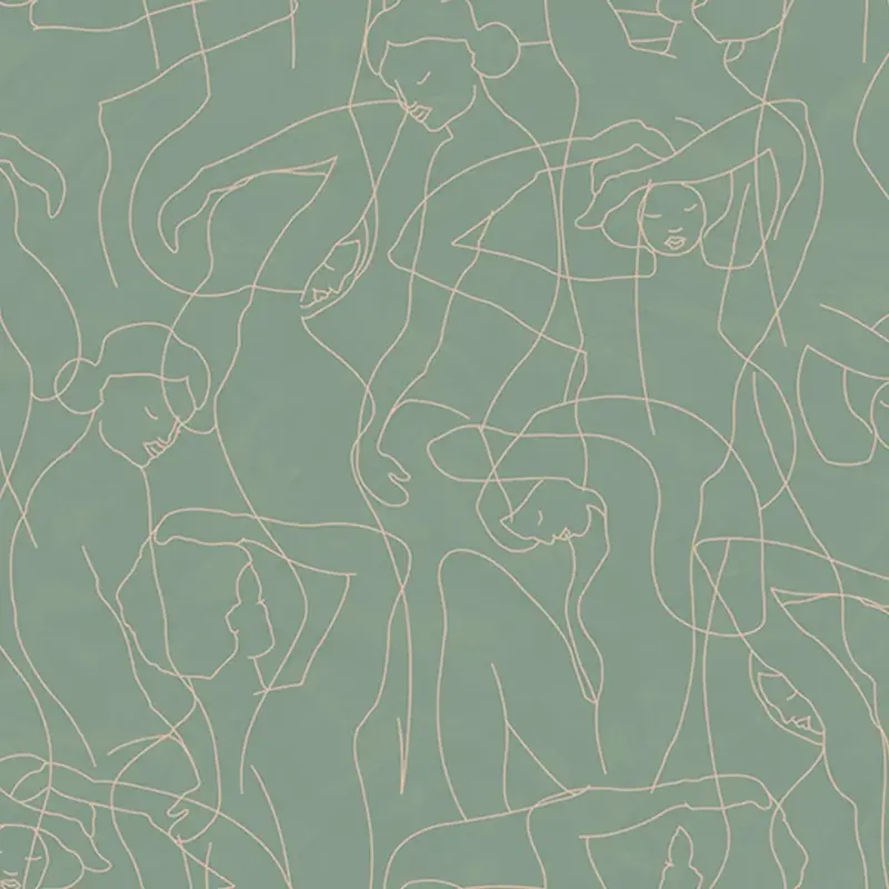 Hooked on Walls Hookedonwalls Silhouette behang Model Lines 34841