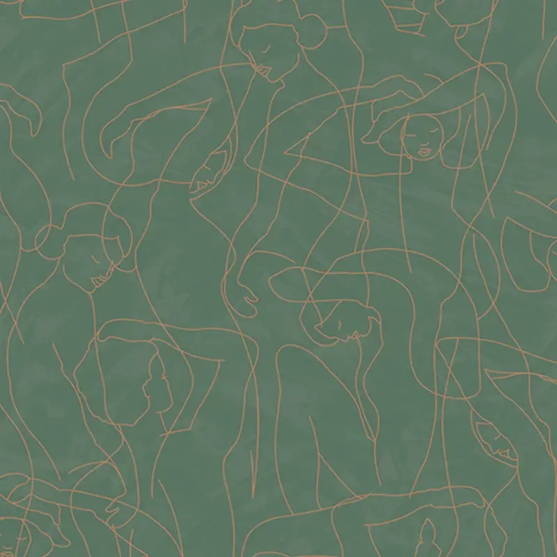 Hooked on Walls Hookedonwalls Silhouette behang Model Lines 34847